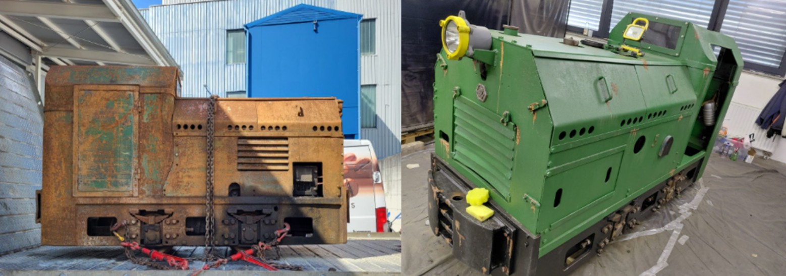 mesto akrobatov obnova rudarske opreme